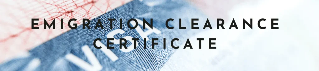 Emigration clearance certificate in Qatar